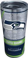 tervis triple walled nfl seattle seahawks insulated tumbler cup 20oz - stainless steel, edge: keeps drinks cold & hot, long-lasting performance logo