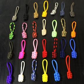 img 2 attached to Bartact Paracord Zipper Pull Yellow Set of 5 - Style Meets Function in this Must-Have Accessory