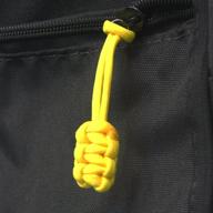 bartact paracord zipper pull yellow set of 5 - style meets function in this must-have accessory логотип