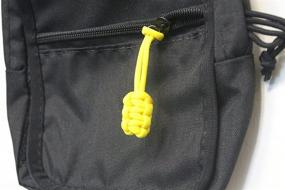 img 1 attached to Bartact Paracord Zipper Pull Yellow Set of 5 - Style Meets Function in this Must-Have Accessory