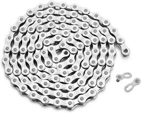 img 4 attached to 🚴 ZONKIE 6/7/8 Speed Bike Chain: Lightweight, Durable, and 116 Links