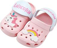 🦄 coralup unicorn sandals: toddler anti-slip shoes for boys, perfect for summer logo