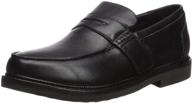 apex lexington penny loafer leather logo