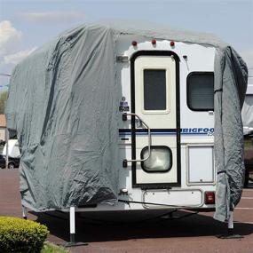 img 2 attached to Reliable Protection for Your Truck Camper RV: Budge RVRB-70 Cover, 8'-9' Long, Gray Polyproplyene