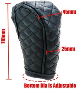 img 3 attached to Modengzhe Leather Lattice Pattern Protective Interior Accessories