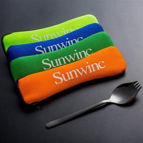 img 2 attached to Sunwinc Silverware Utensils Stainless Lightweight