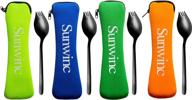 sunwinc silverware utensils stainless lightweight logo