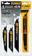 🔪 dewalt dwa4101 reciprocating saw blade set: powerful wood/metal cutting in an 8-pack (dwar8setcs) logo