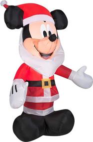 img 3 attached to Gemmy Inflatables 3.5' Mickey Mouse Santa Beard Disney Holiday Decor for Enhanced SEO