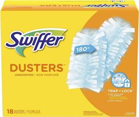 img 4 attached to Efficient Unscented Swiffer Dusters Surface Refills - 18 Count for Ceiling Fans