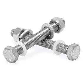 img 3 attached to 🔩 Enhanced SmartSign - K-KIT2 Post Attachment Kit - Heavy Duty and Economy Post Bolts - 2.5" x 0.3125" Bolt Kit