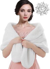 img 4 attached to 💍 Wedding Bridesmaid Shawls for Women - Easedaily's Scarves & Wraps Accessory