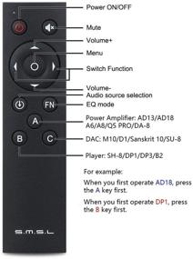 img 1 attached to 📻 S.M.S.L Audio Remote Control: Enhance your AD13, AD18, A6, A8, Q5 PRO, DA-8, SH-8, DP3, DP1, B2, M10, D1, SK10th, and SU-8 Experience!