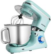 🌀 powerful aucma stand mixer - 7.4qt blue kitchen food mixer with dough hook, wire whip & beater for efficient mixing логотип