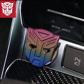 img 3 attached to Transformers Car One-Button Start Button Protective Cover Interior Modification Ignition Device Switch Metal Decorative Stickers (Autobot-Chameleon)