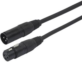 img 4 attached to 🔌 Monoprice AES/EBU Cable - 1.5m Black, 22AWG Twisted Conductors, Copper Braid & Aluminum Foil Shielding - 3-Pin DMX Connector