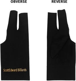 img 3 attached to 🎱 Set of 10 Scott Edward Billiard Gloves with 3 Open Fingers - Pool Cue Gloves in Spandex Lycra for Men and Women - Left or Right Hand