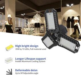 img 3 attached to 🔆 NATHOME Deformable Workshop Lighting: No Sensor Efficiency Unleashed