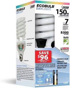 img 2 attached to Efficient 150W Equiv. Daylight CFL Bulb: Feit ESL40TN/D/12 (12-Pack)