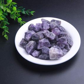 img 2 attached to TGS Gems Raw Amethyst Natural Healing Crystal Stones 15-40mm Each, Large 2lb Bulk Lot – Rough Rock Crystals for Tumbling, Cabbing, Reiki, Jewelry Design, Decorating Fountains & Fairy Gardens: Discover a Multifaceted Gem for All Your Creative Needs!