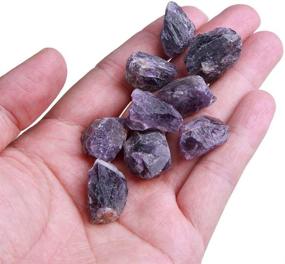 img 3 attached to TGS Gems Raw Amethyst Natural Healing Crystal Stones 15-40mm Each, Large 2lb Bulk Lot – Rough Rock Crystals for Tumbling, Cabbing, Reiki, Jewelry Design, Decorating Fountains & Fairy Gardens: Discover a Multifaceted Gem for All Your Creative Needs!