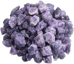 img 4 attached to TGS Gems Raw Amethyst Natural Healing Crystal Stones 15-40mm Each, Large 2lb Bulk Lot – Rough Rock Crystals for Tumbling, Cabbing, Reiki, Jewelry Design, Decorating Fountains & Fairy Gardens: Discover a Multifaceted Gem for All Your Creative Needs!