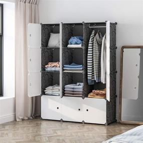 img 2 attached to 🏘️ Maximize Your Space with KOUSI Large Cube Storage -14"x18" Depth (12 Cubes) Organizer Shelves: Ideal for Clothes, Dresser, Closet, Books, Toys, and More!