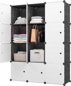 img 4 attached to 🏘️ Maximize Your Space with KOUSI Large Cube Storage -14"x18" Depth (12 Cubes) Organizer Shelves: Ideal for Clothes, Dresser, Closet, Books, Toys, and More!