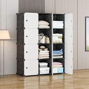 img 1 attached to 🏘️ Maximize Your Space with KOUSI Large Cube Storage -14"x18" Depth (12 Cubes) Organizer Shelves: Ideal for Clothes, Dresser, Closet, Books, Toys, and More!