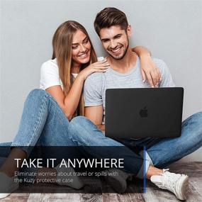 img 3 attached to 💻 Kuzy MacBook Pro 13 inch Case 2020-2016 Release: A2338 M1 A2289 A2251 A2159 A1989 A1706 A1708, Black - Fully Vented Hard Shell Cover