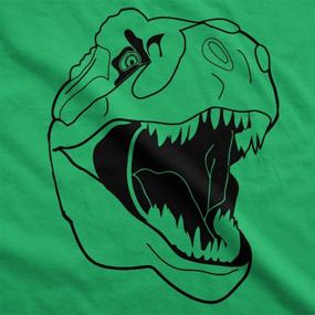 img 2 attached to 🦕 Dinosaur Graphic Heather Tops, Tees & Shirts for Youth Boys: Unleash their Inner Prehistoric Style!