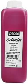 img 2 attached to 🎨 Pebeo Setacolor Light Fabrics Paint 1-Liter Bottle: Vibrant Fuchsia for Stunning Art Projects!