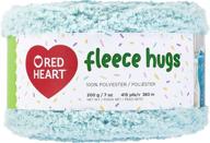 red heart fleece hugs yarn logo