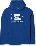 👕 stay comfortable and stylish with under armour rival terry hoodie for boys logo
