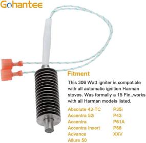 img 3 attached to 🔥 Gohantee 15 Fin Igniter Replacement for Harman Pellet Stoves 3-20-677200 Plus Enhanced SEO