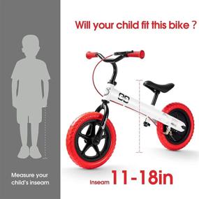 img 2 attached to 🚲 HAPTOO Balance Bike: Adjustable Seat & Handle for Toddlers, Ages 2-6 - Ideal Walking Bicycle for Boys & Girls