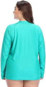 img 2 attached to ATTRACO Womenss Sleeve Rashgurad Shirt Women's Clothing for Swimsuits & Cover Ups