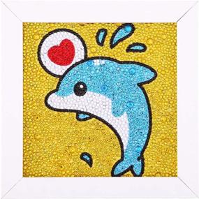 img 4 attached to 901 Painting Rhinestone Embroidery Dolphin，7 1