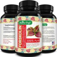 revolutionary weight loss aid: 100% pure forskolin extract - 60 capsules of high quality supplement for women & men - unmatched potency of coleus forskohlii - 20% standardized - unconditionally guaranteed by natures craft logo