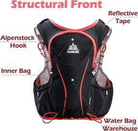 img 2 attached to 🏃 TRIWONDER Lightweight Deluxe Running Race Hydration Vest Backpack Water Pack for Marathoners