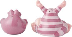 img 2 attached to 🐱 Enesco Disney Ceramics Alice in Wonderland Cheshire Cat Salt and Pepper Shakers - 4.5 Inch - Multicolor: A Whimsical Addition to Your Dining Experience!