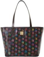 dooney bourke charleston shopper black logo