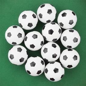 img 3 attached to ⚽️ Premium Quality 12 Pack of Textured Soccer Style Foosballs - Ideal for Standard Foosball Tables & Classic Tabletop Soccer Games by Brybelly