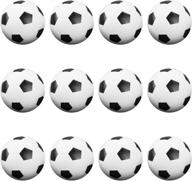 ⚽️ premium quality 12 pack of textured soccer style foosballs - ideal for standard foosball tables & classic tabletop soccer games by brybelly логотип