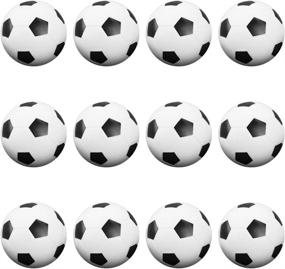 img 4 attached to ⚽️ Premium Quality 12 Pack of Textured Soccer Style Foosballs - Ideal for Standard Foosball Tables & Classic Tabletop Soccer Games by Brybelly