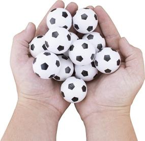 img 1 attached to ⚽️ Premium Quality 12 Pack of Textured Soccer Style Foosballs - Ideal for Standard Foosball Tables & Classic Tabletop Soccer Games by Brybelly