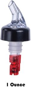 img 3 attached to Tiger Chef Measured Liquor Pourer Tail with Collar - 1 oz Pour Spout (Pack of 12)