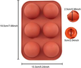 img 3 attached to Sphere Silicone Baking Chocolate Pudding Kitchen & Dining for Bakeware