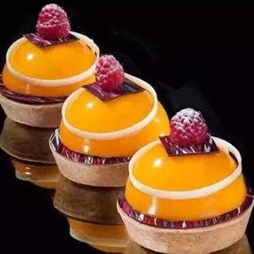 img 1 attached to Sphere Silicone Baking Chocolate Pudding Kitchen & Dining for Bakeware