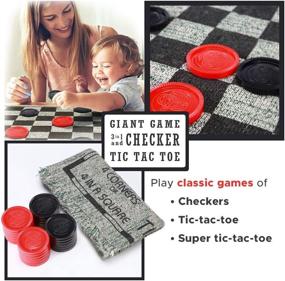 img 2 attached to Checkers Adults Reversible Outdoor Backyard